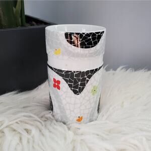Pao Double Wall Mosaic Themed Ceramic Cup